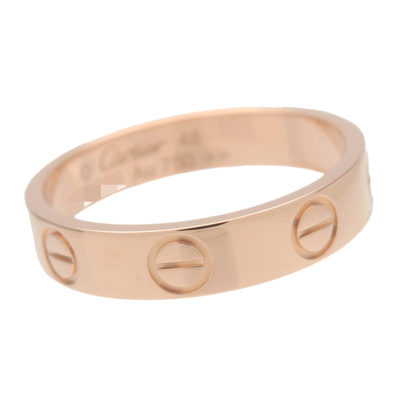 Cartier Mini Love Ring K18 750PG Rose Gold #48 US4.5 EU48 HK9.5 Used