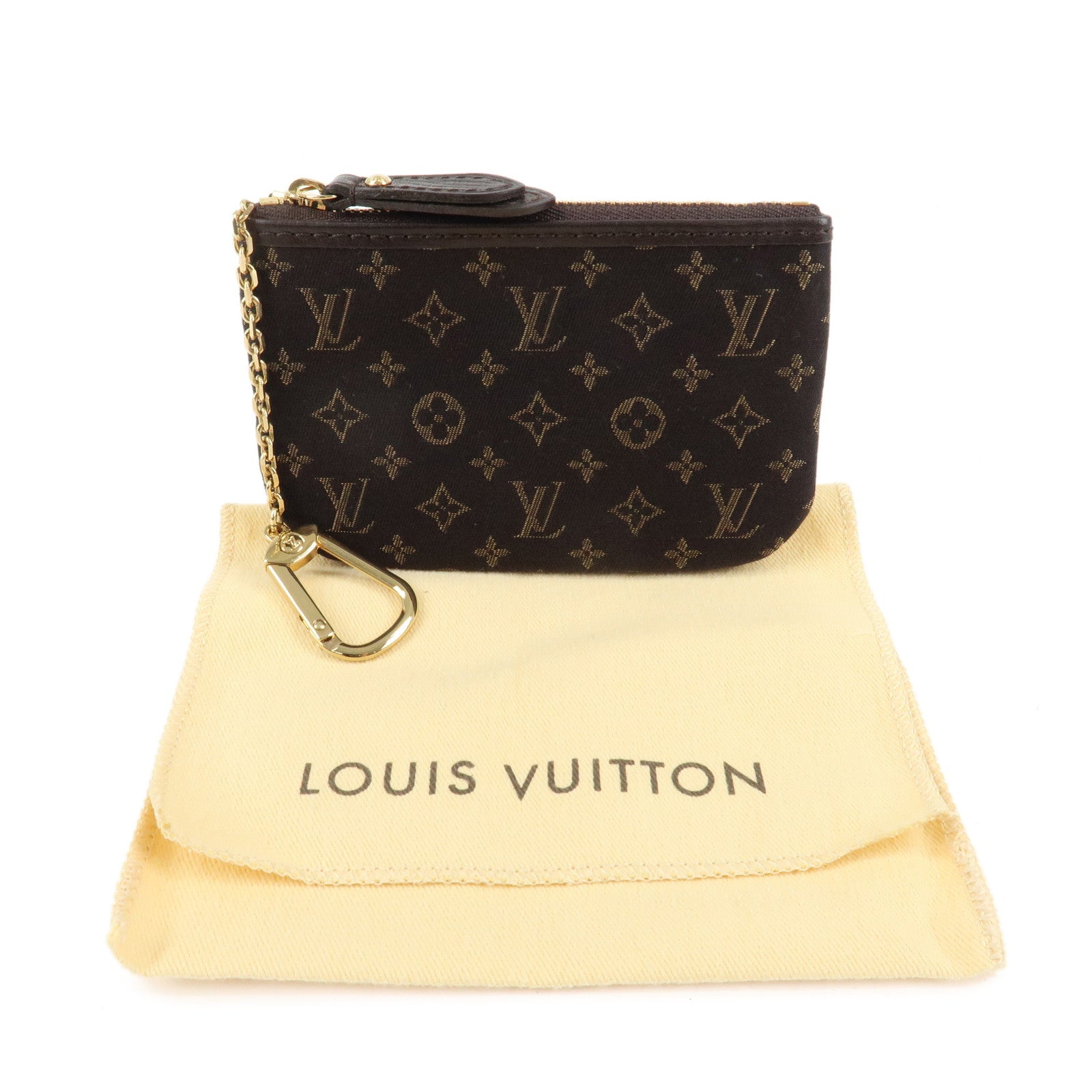 Louis Vuitton Monogram Mini Lin Pochette Cles Coin Case M95230