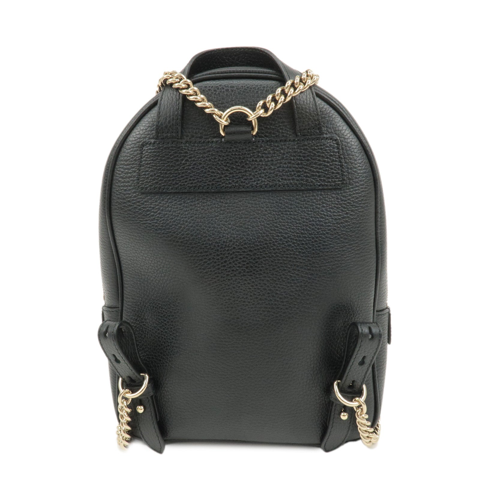 GUCCI SOHO Interlocking G Leather Chain Shoulder Rucksack 431570