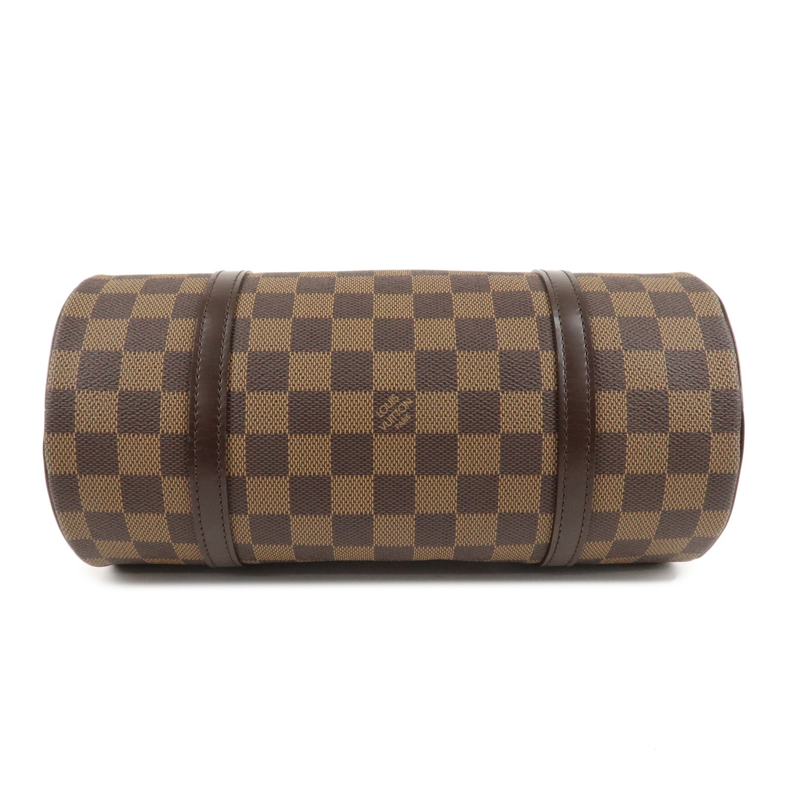 LOUIS VUITTON Damier Ebene Papillon 26 Hand Bag Brown N51304 Used