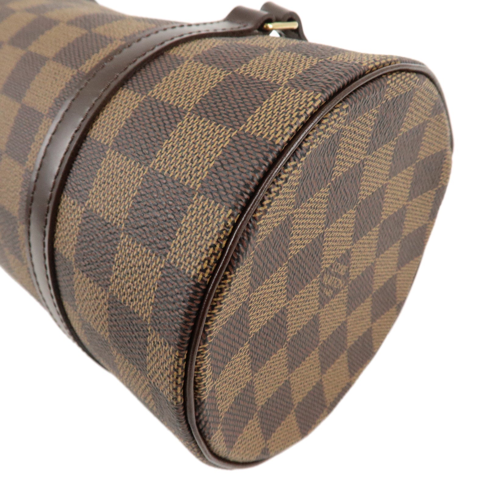 LOUIS VUITTON Damier Ebene Papillon 26 Hand Bag Brown N51304 Used