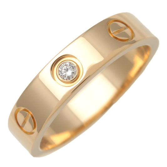 Cartier-Mini-Love-Ring-1P-Diamond-K18-Yellow-Gold-#49-US5-EU49