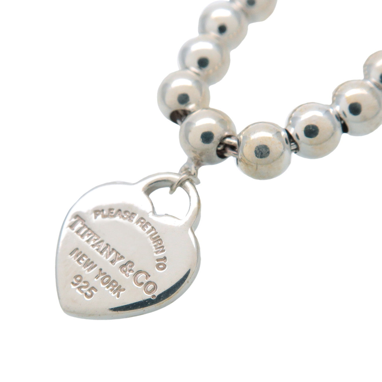 Tiffany&Co. Return to Tiffany Mini Heart Tag Beads Bracelet SV925