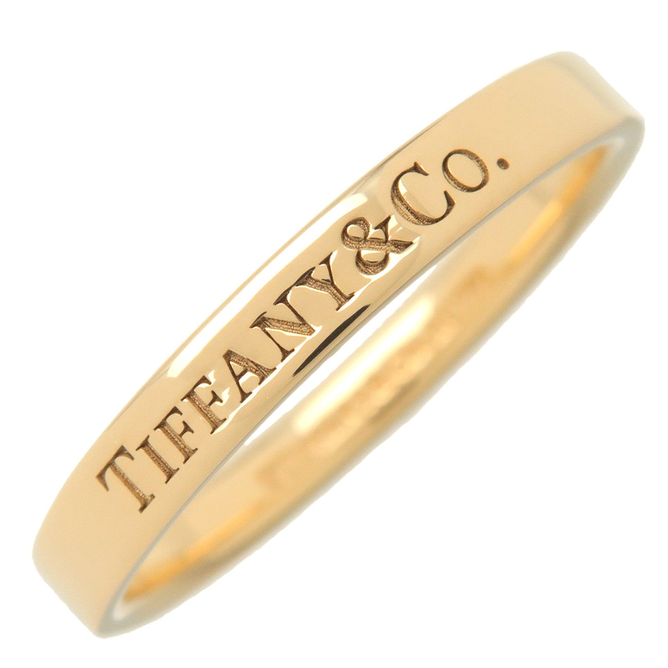 Tiffany&Co.-Tiffany-Flat-Band-Ring-K18-750YG--#58.5-US8.5-9