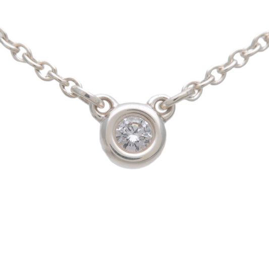 Tiffany&Co.-By-the-Yard-1P-Diamond-Necklace-0.03ct-Silver-SV925-Ued-F/S