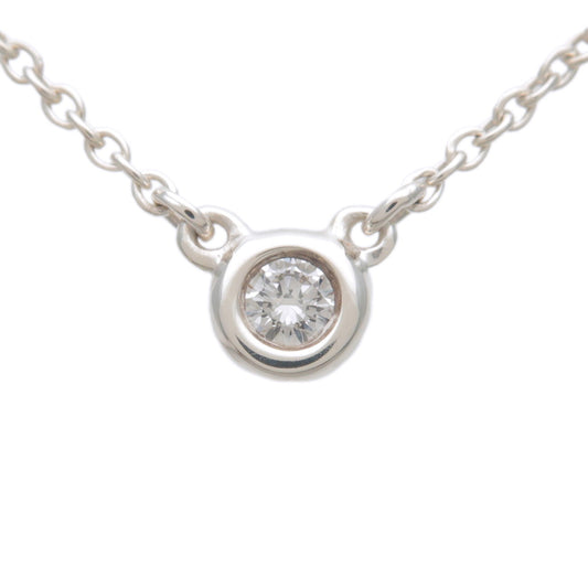 Tiffany&Co.-By-the-Yard-1P-Diamond-Necklace-0.05ct-Silver-SV925-Ued-F/S