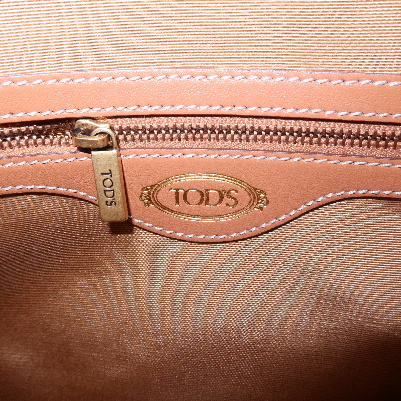 TOD'S Oboe Shoulder Bag Beige