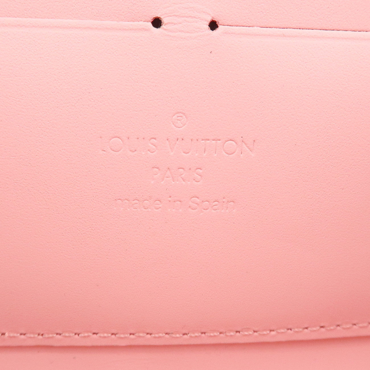 Louis Vuitton Monogram Vernis Jungle Dot Zippy Wallet Pink M41912 Used