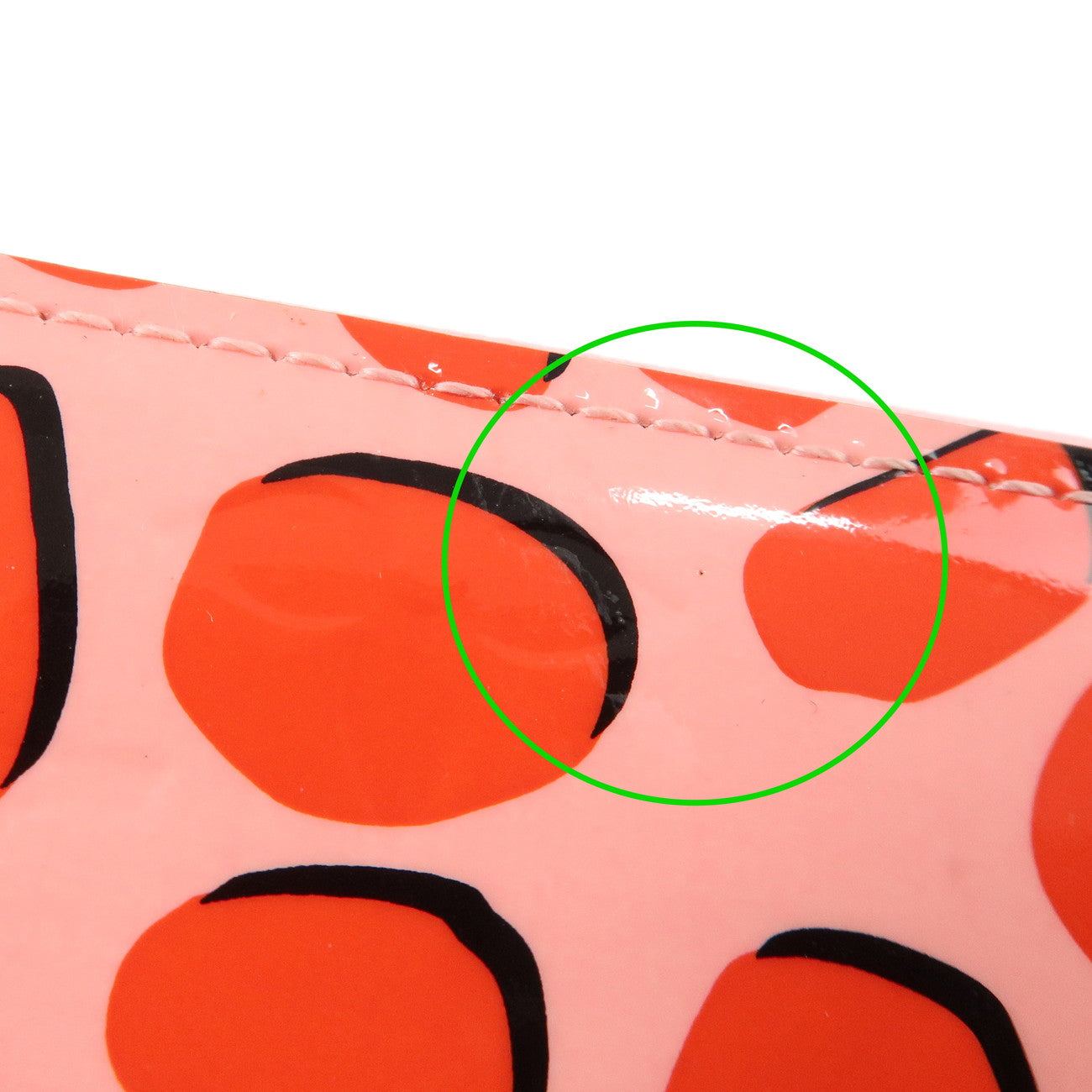 Louis Vuitton Monogram Vernis Jungle Dot Zippy Wallet Pink M41912 Used