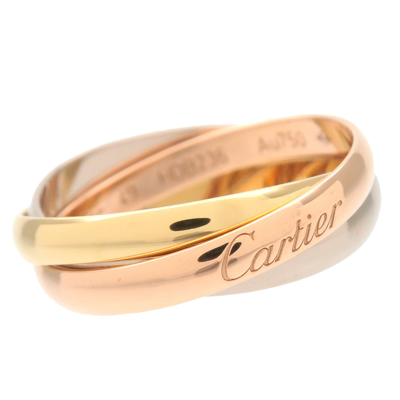 Cartier Cartier Trinity Ring SM K18 750YG/WG/PG #49 US#5 Used