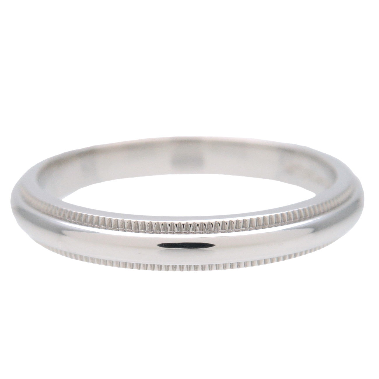 Tiffany&Co. Milgrain Band Ring PT950 Platinum US8.5 EU58