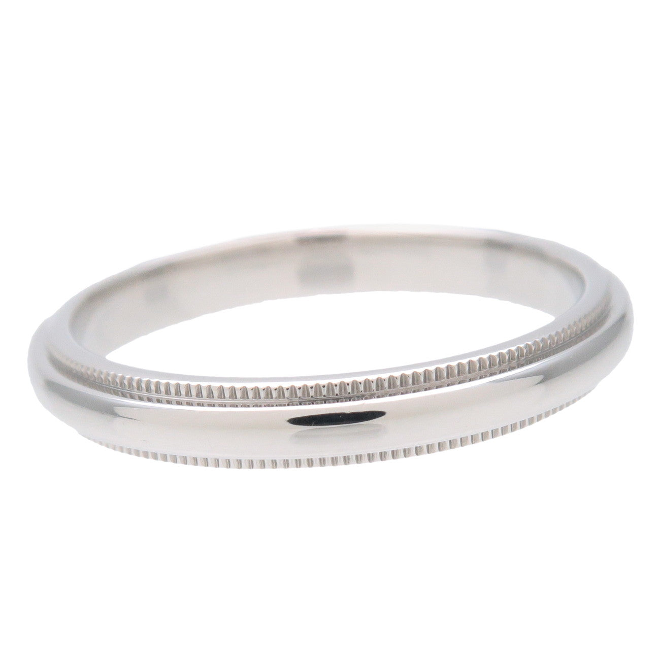 Tiffany&Co. Milgrain Band Ring PT950 Platinum US9 EU59.5