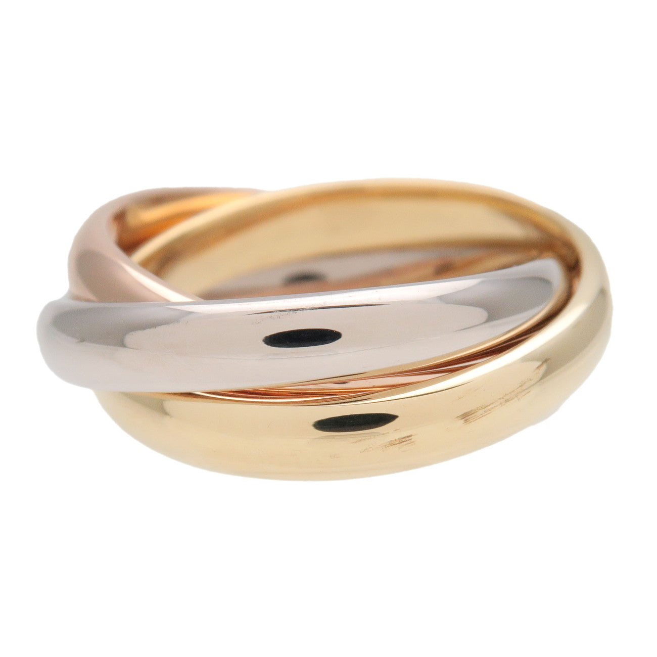 Cartier Trinity Ring SM K18 750YG/WG/PG #47 US#4 HK#8.5 Used