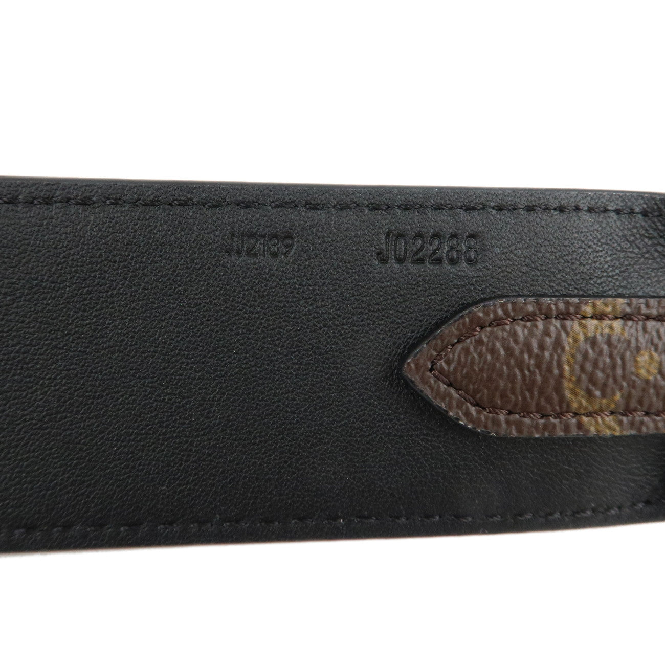 Louis Vuitton Monogram Canvas Shoulder Strap 97cm Noir J02288