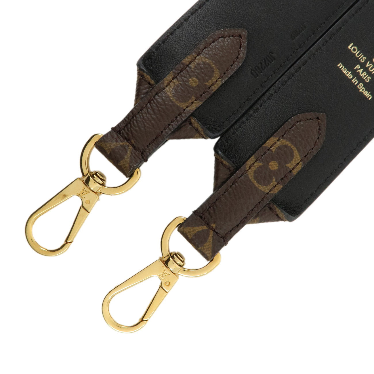 Louis Vuitton Monogram Canvas Shoulder Strap 97cm Noir J02288