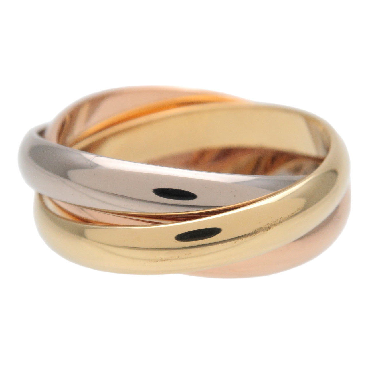 Cartier Trinity Ring MM K18 750YG/WG/PG #54 US6.5 EU53 HK14 Used