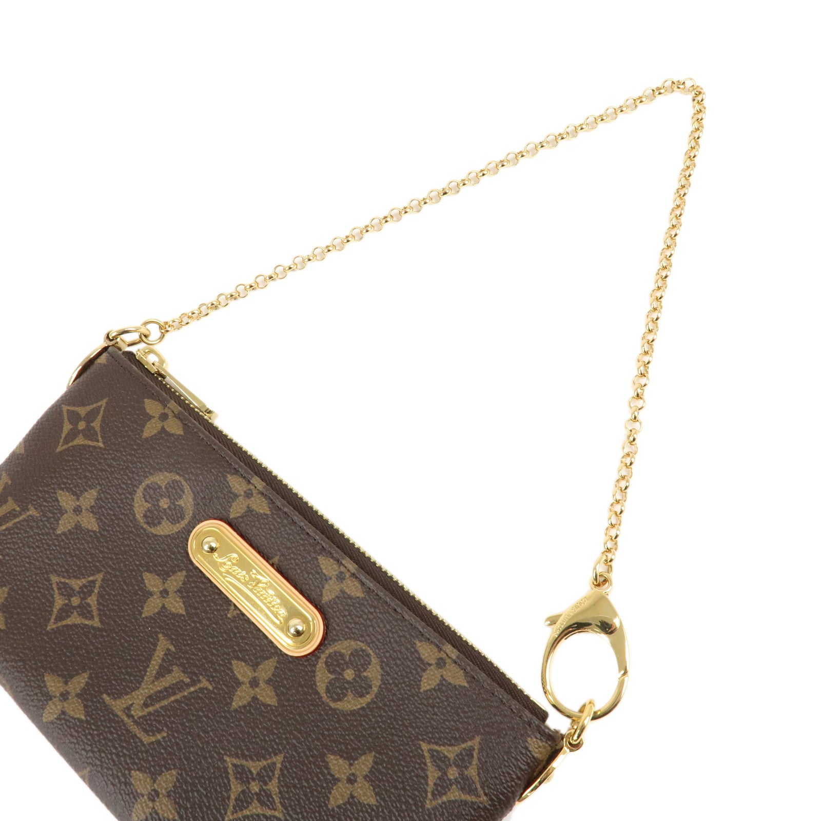 Louis Vuitton Monogram Pochette Milla MM Hand Bag M60094 Used