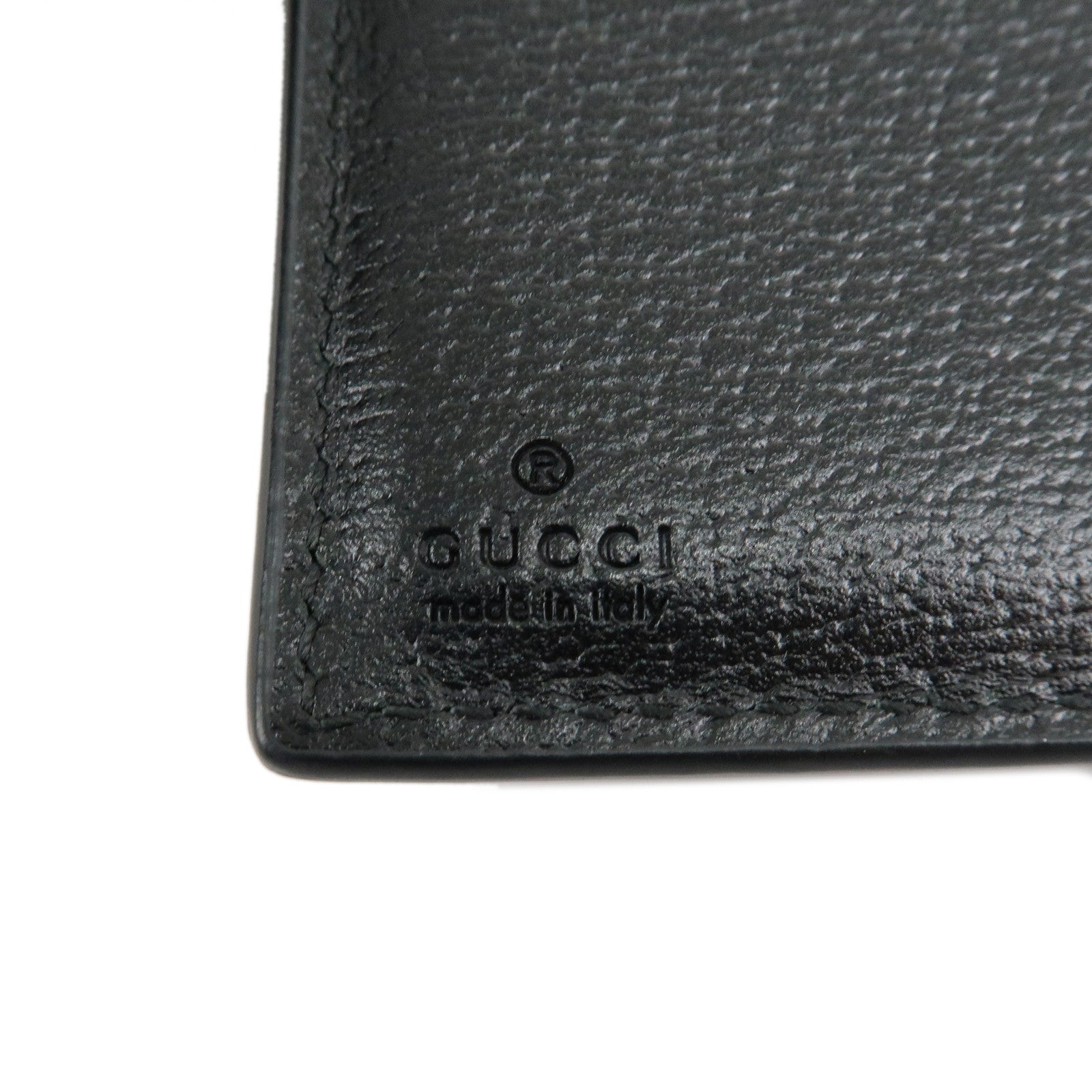 GUCCI GG Marmont Leather Bi-fold Card Case Black 428737