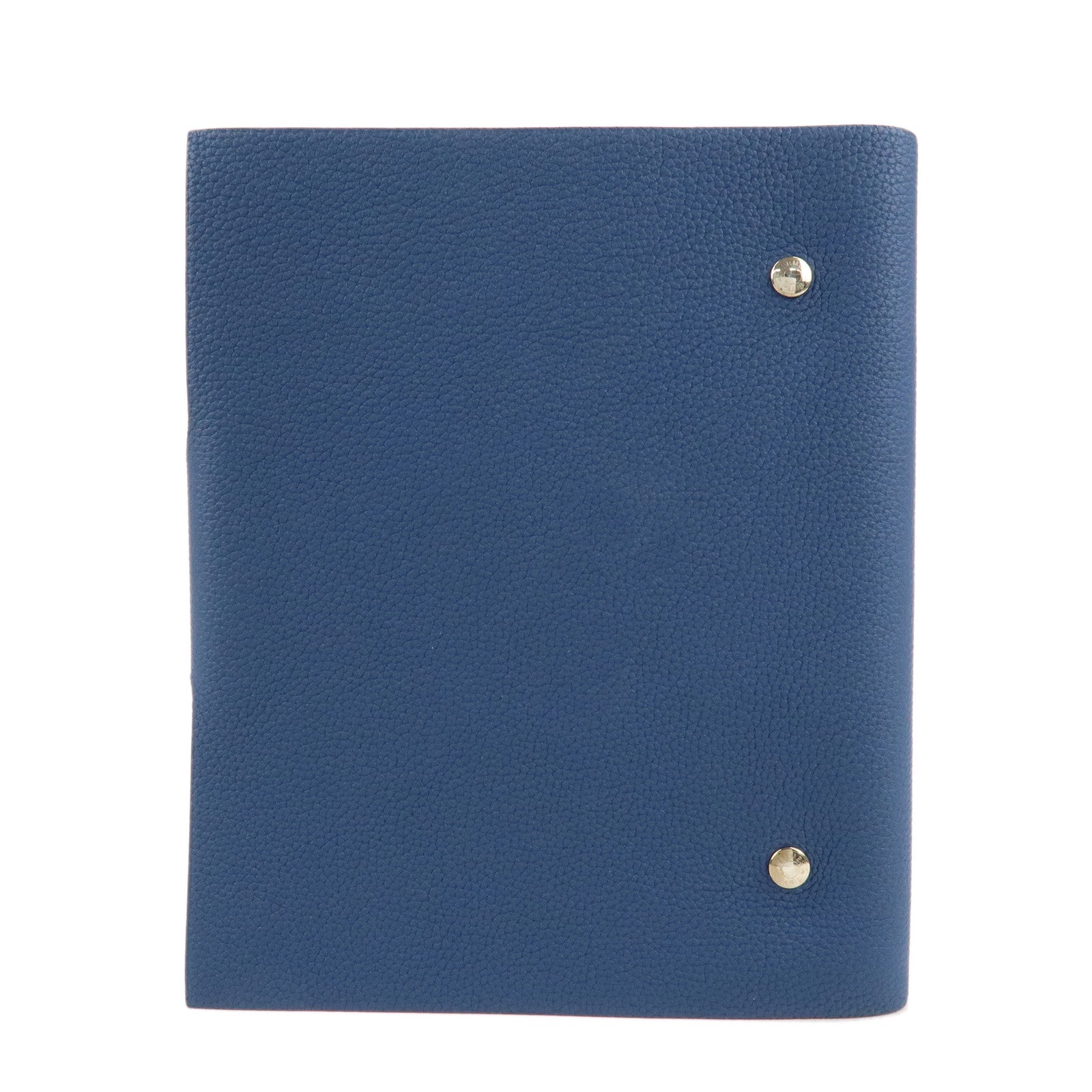 HERMES Togo Ulysse GM Notebook Navy-