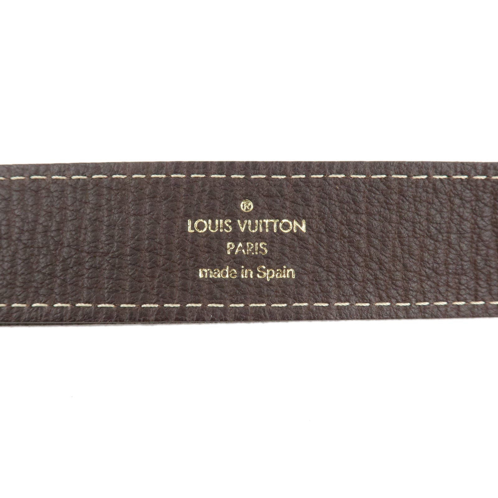 Louis Vuitton Monogram Mini Lin Santule Ebene Belt M6985U