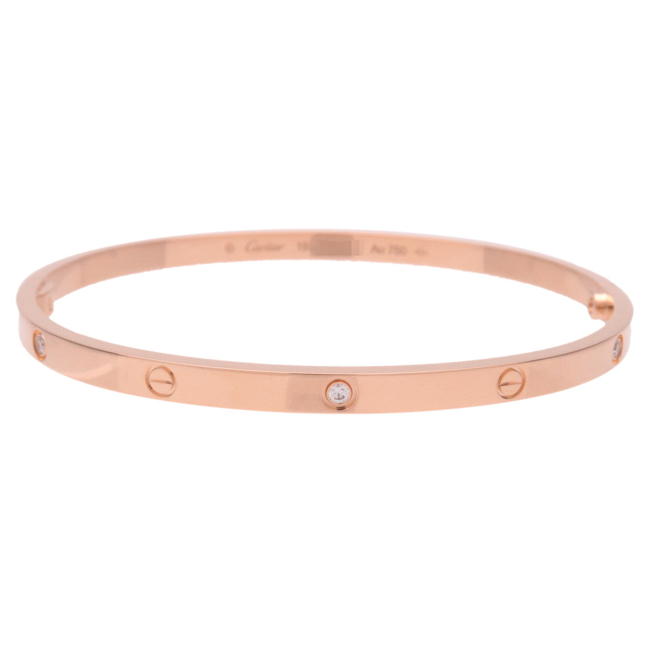 Cartier-Love-Bracelet-SM-Half-Diamond-#18-K18-750PG-Rose-Gold