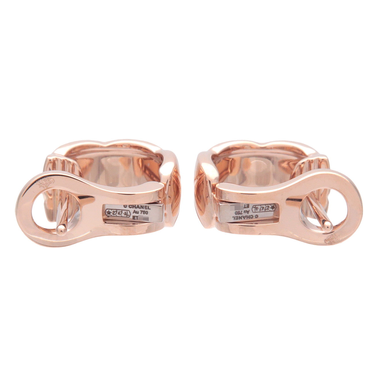 CHANEL COCO Crush Earring K18PG 750PG Rose Gold J11754