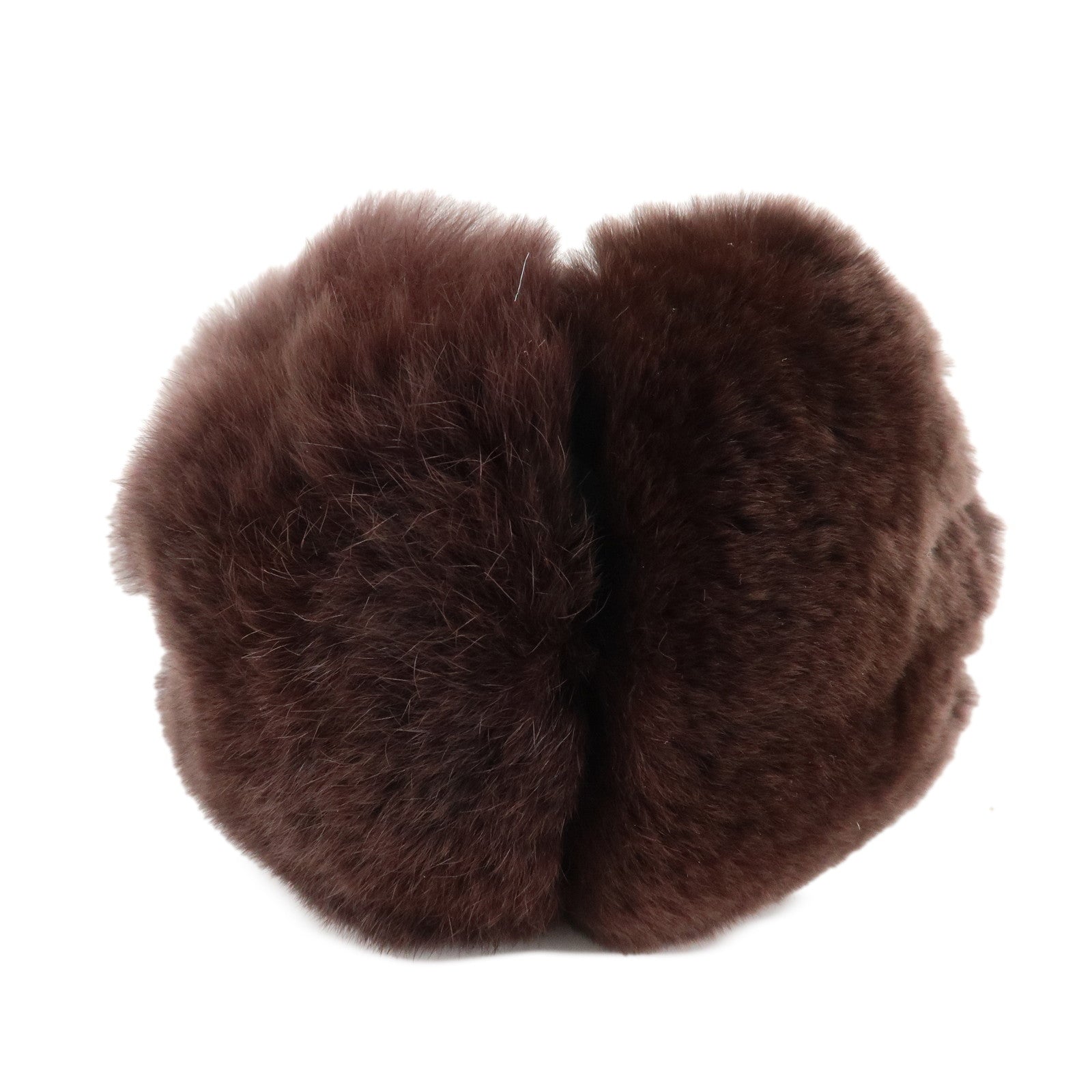 GUCCI Leather Earmuffs Dark Brown 245929 Used