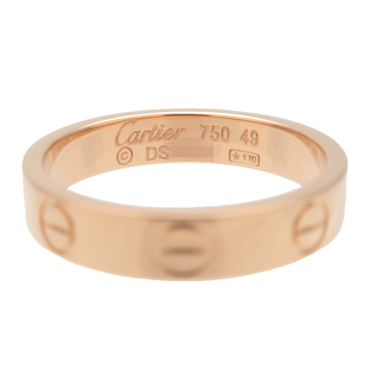 Cartier Cartier Mini Love Ring K18 750PG Rose Gold #49 US5 EU49 Used