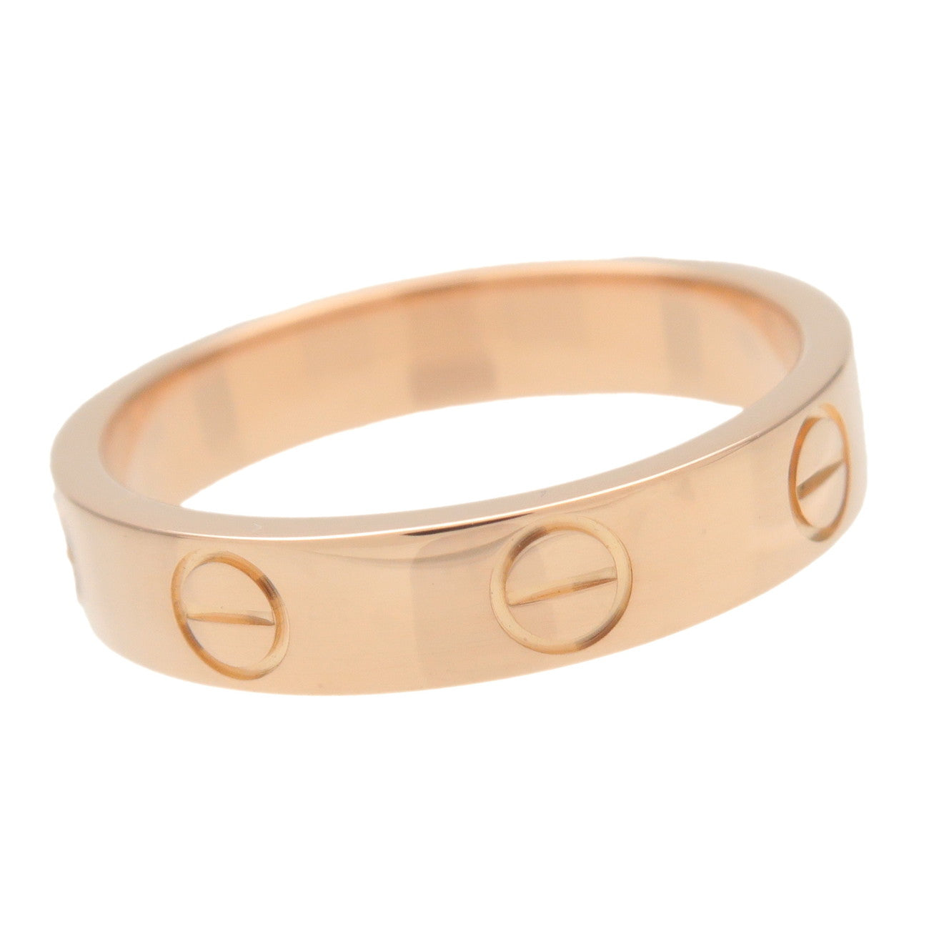 Cartier Cartier Mini Love Ring K18 750PG Rose Gold #49 US5 EU49 Used