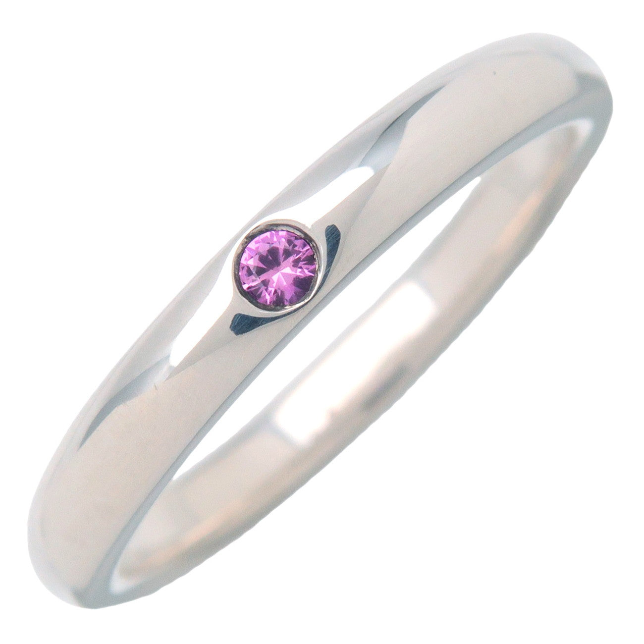 Tiffany&Co.-Stacking-Band-Ring-1P-Pink-Sapphire-SV925-Silver-US5