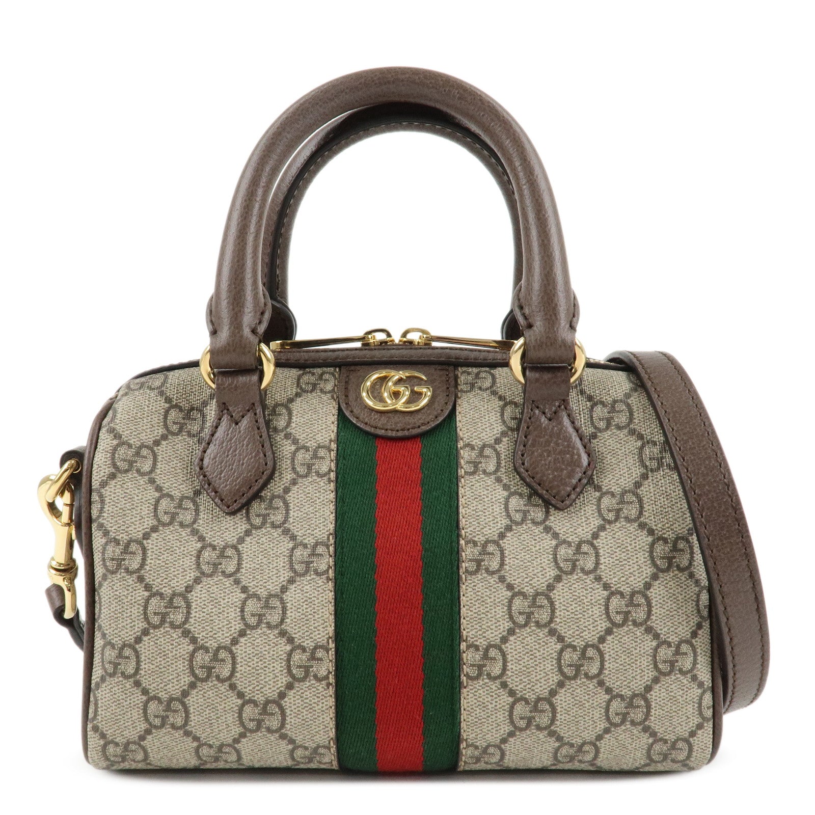 GUCCI-Ophidia-Sherry-GG-Supreme-Leather-2Way-Boston-Bag-772053