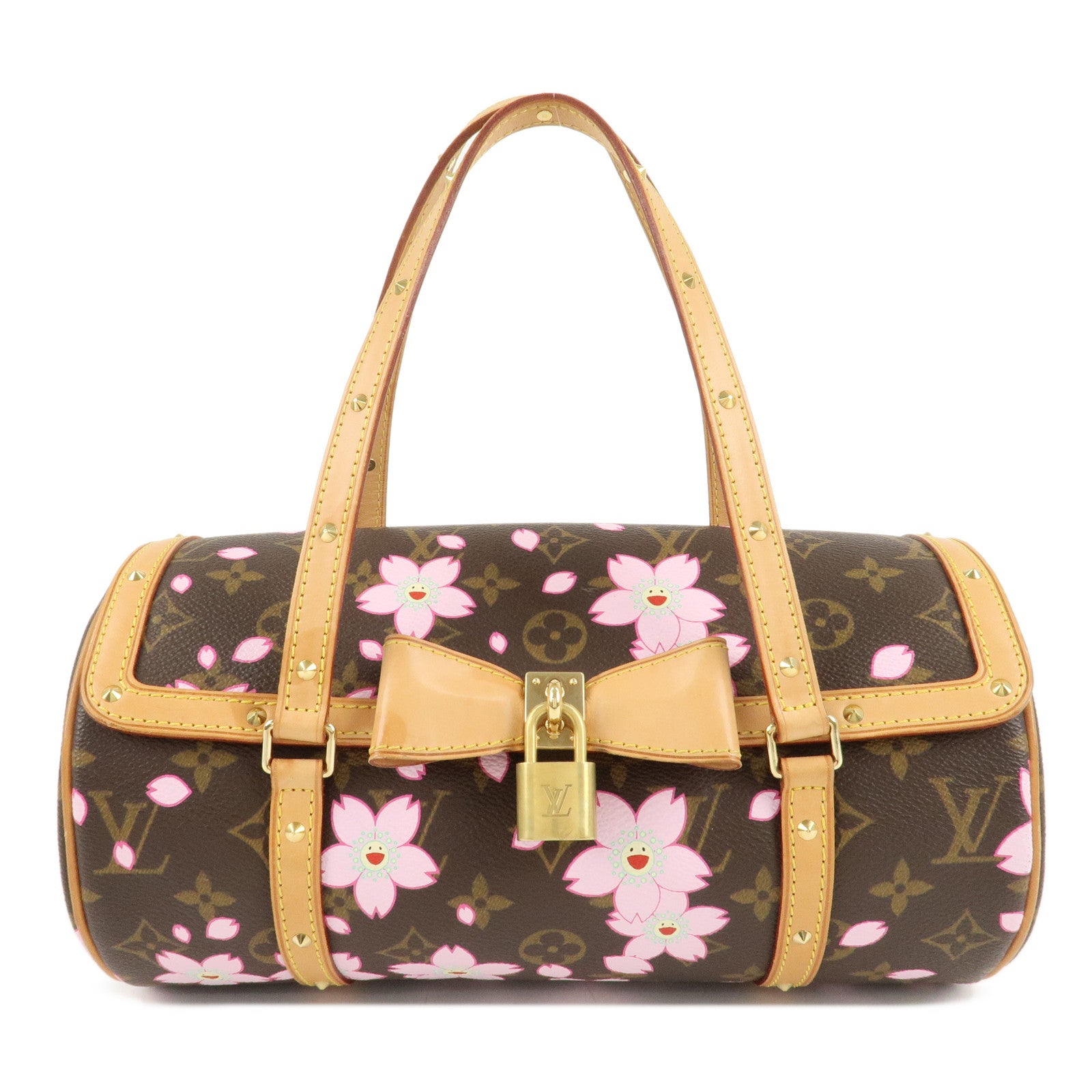 Louis-Vuitton-Monogram-Cherry-Blossom-Papillon-Hand-Bag-M92009