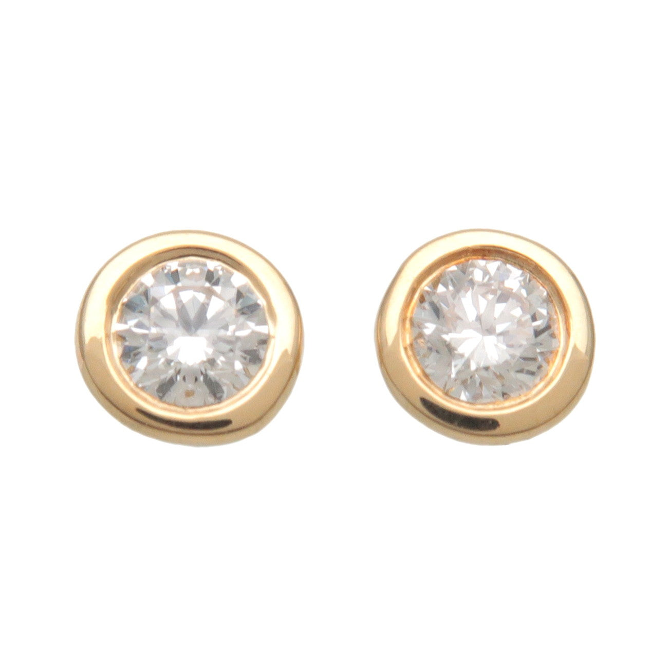 Tiffany&Co.-By-the-Yard-Diamond-Earrings-0.12ct-K18YG-Yellow-Gold