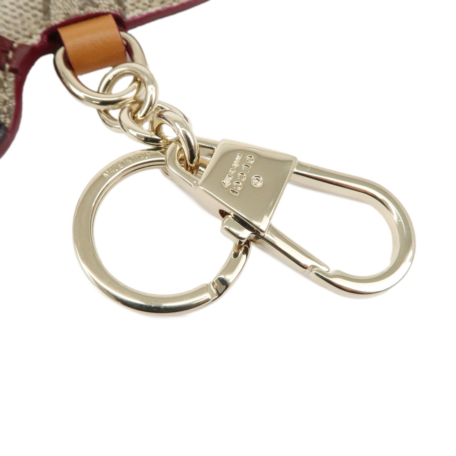 GUCCI Gucci Interlocking G Dog Shape Bag Charm Keychain 821812 Used