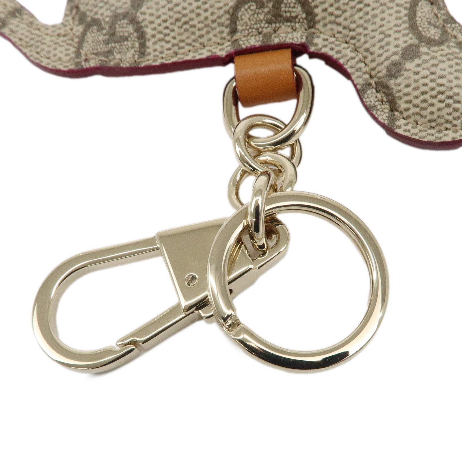 GUCCI Gucci Interlocking G Dog Shape Bag Charm Keychain 821812 Used