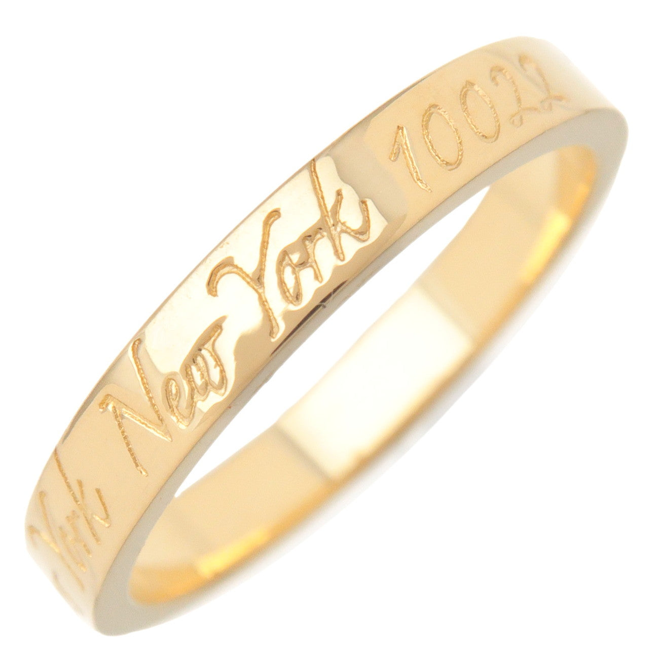 Tiffany&Co.-Notes-Narrow-Ring-K18YG-Yellow-Gold-US4-4.5-EU47.5