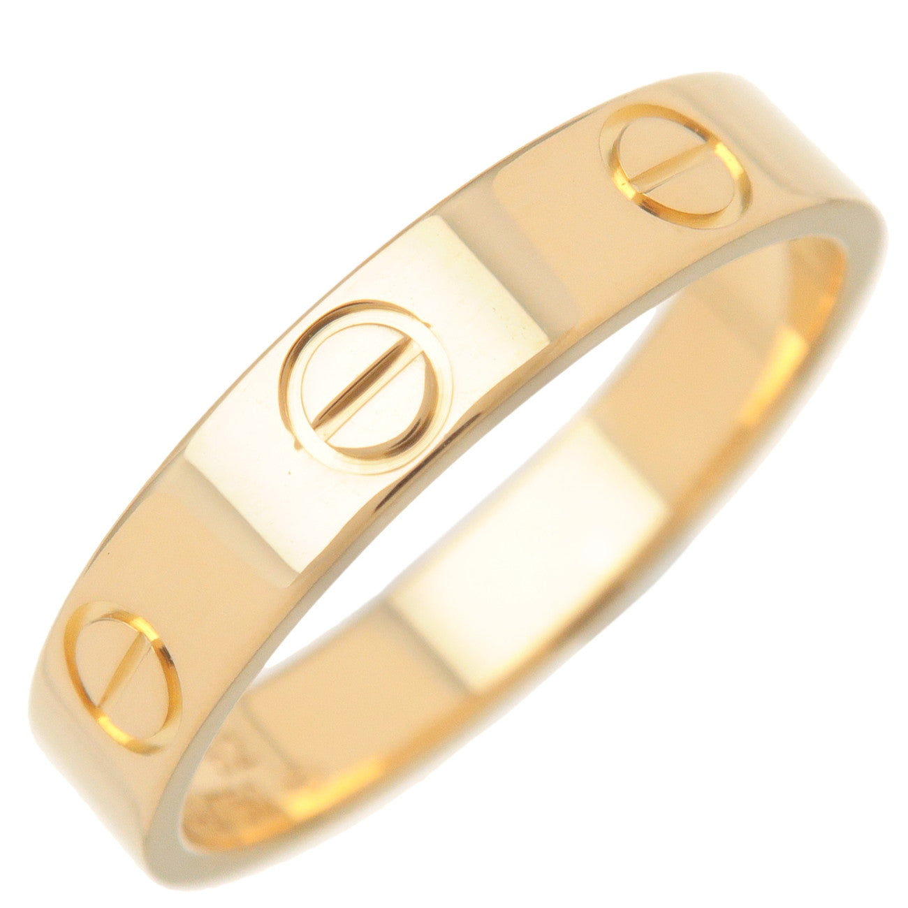 Cartier-Mini-Love-Ring-K18YG-750YG-Yellow-Gold-#52-US6-6.5