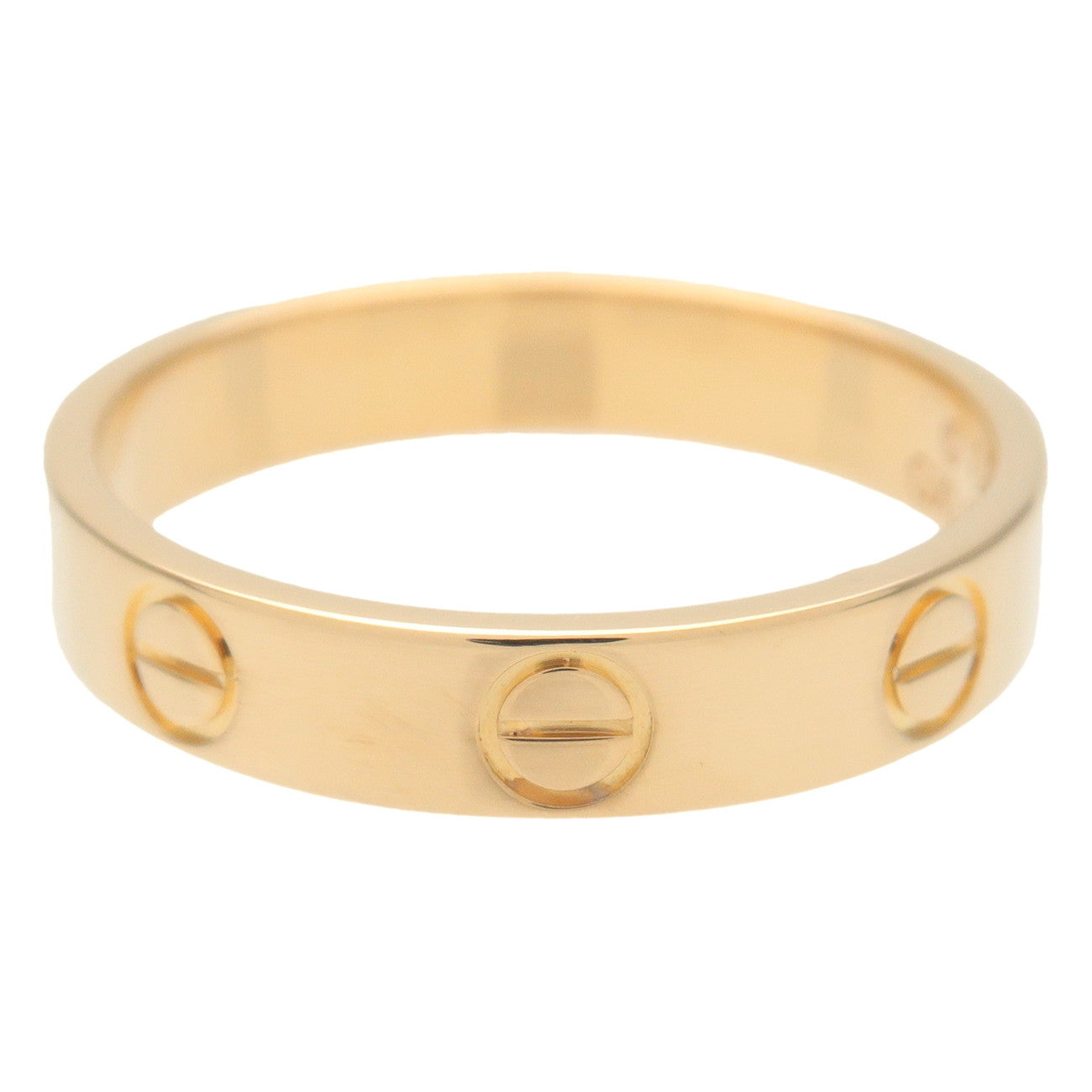 Cartier Mini Love Ring K18YG 750YG Yellow Gold #52 US6-6.5 Used