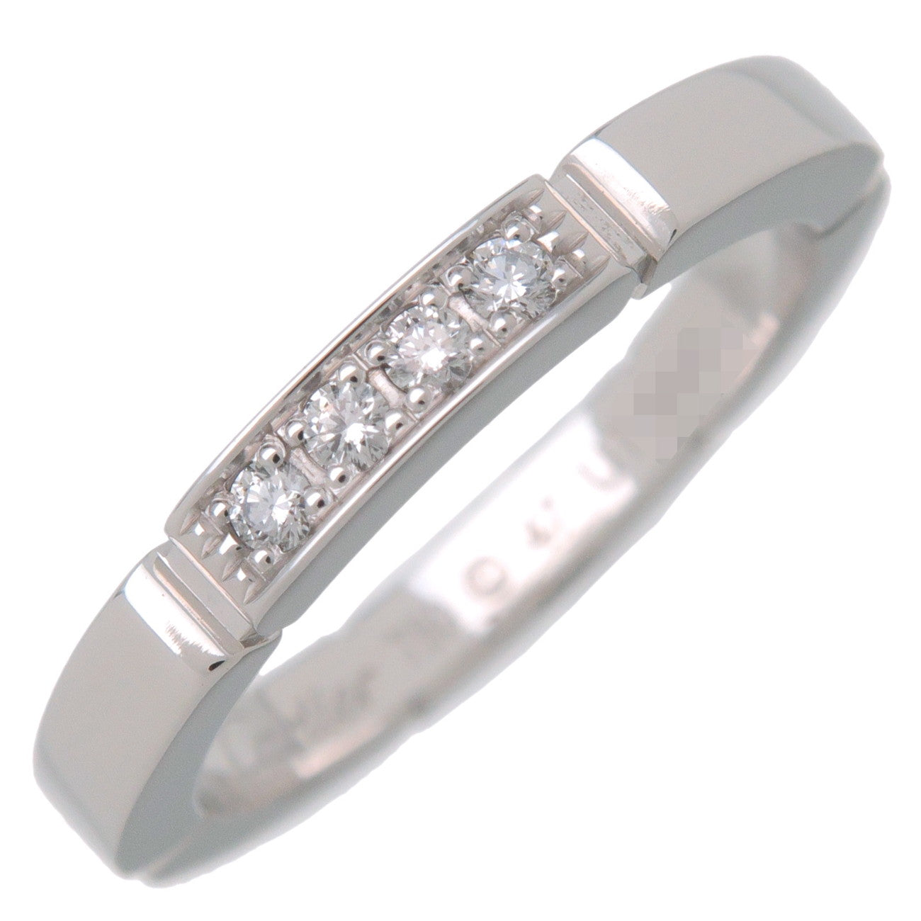 Cartier-Maillon-Panthere-4P-Diamond-Ring-K18-750WG-#47-US#4