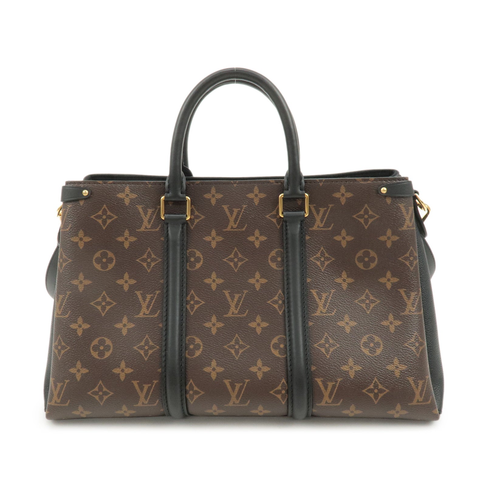 Louis Vuitton Monogram Soufflot NV MM 2Way Hand Bag Brown M44817