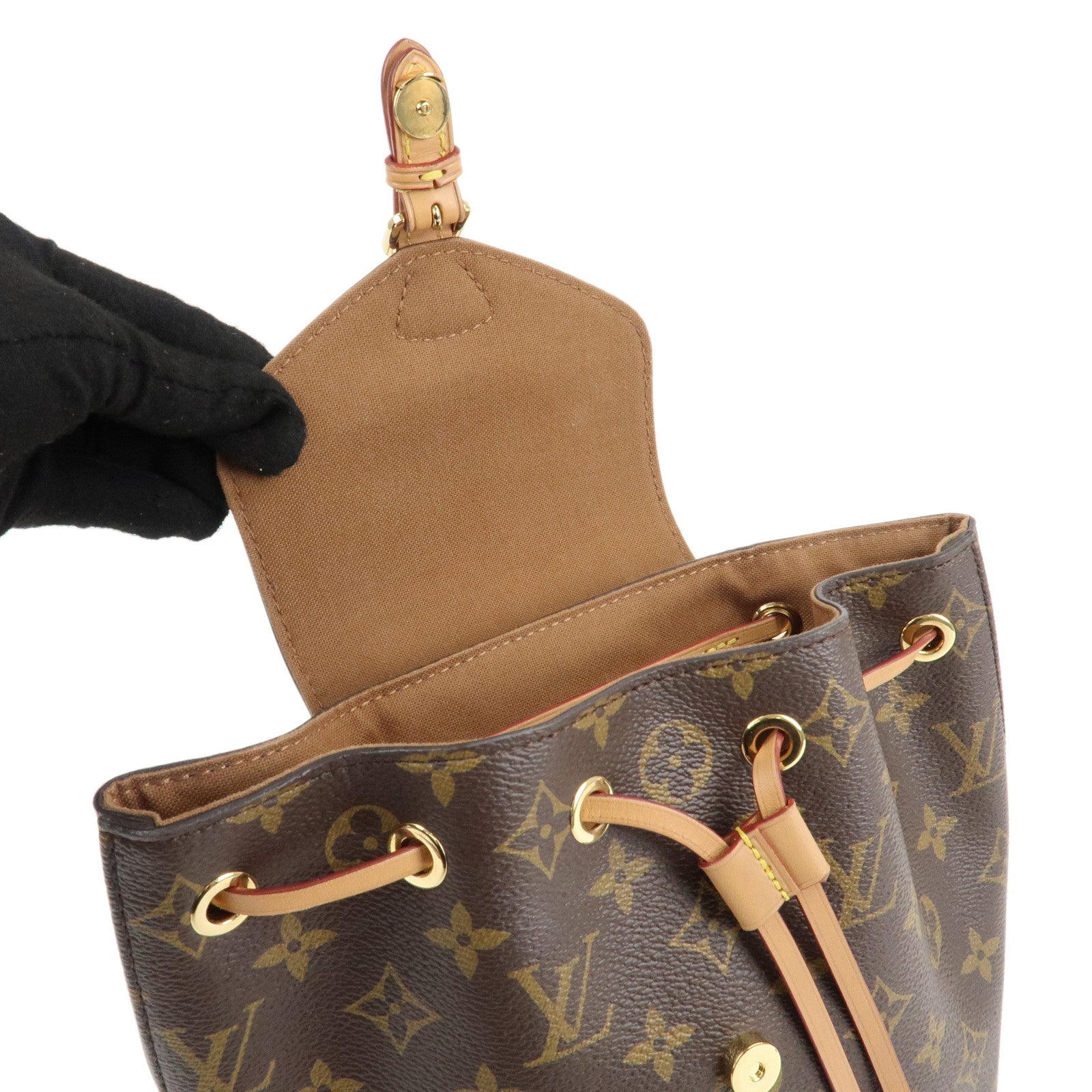 Louis Vuitton Monogram Montsouris NM BB Back Pack M45502 Used