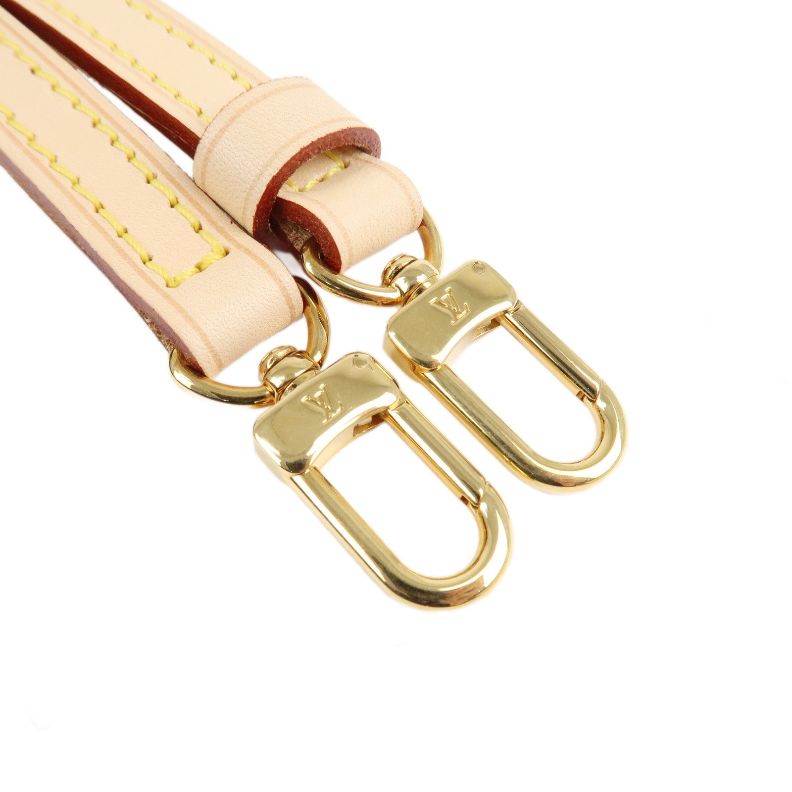 Louis Vuitton Leather Adjustable Shoulder Strap Beige J52314