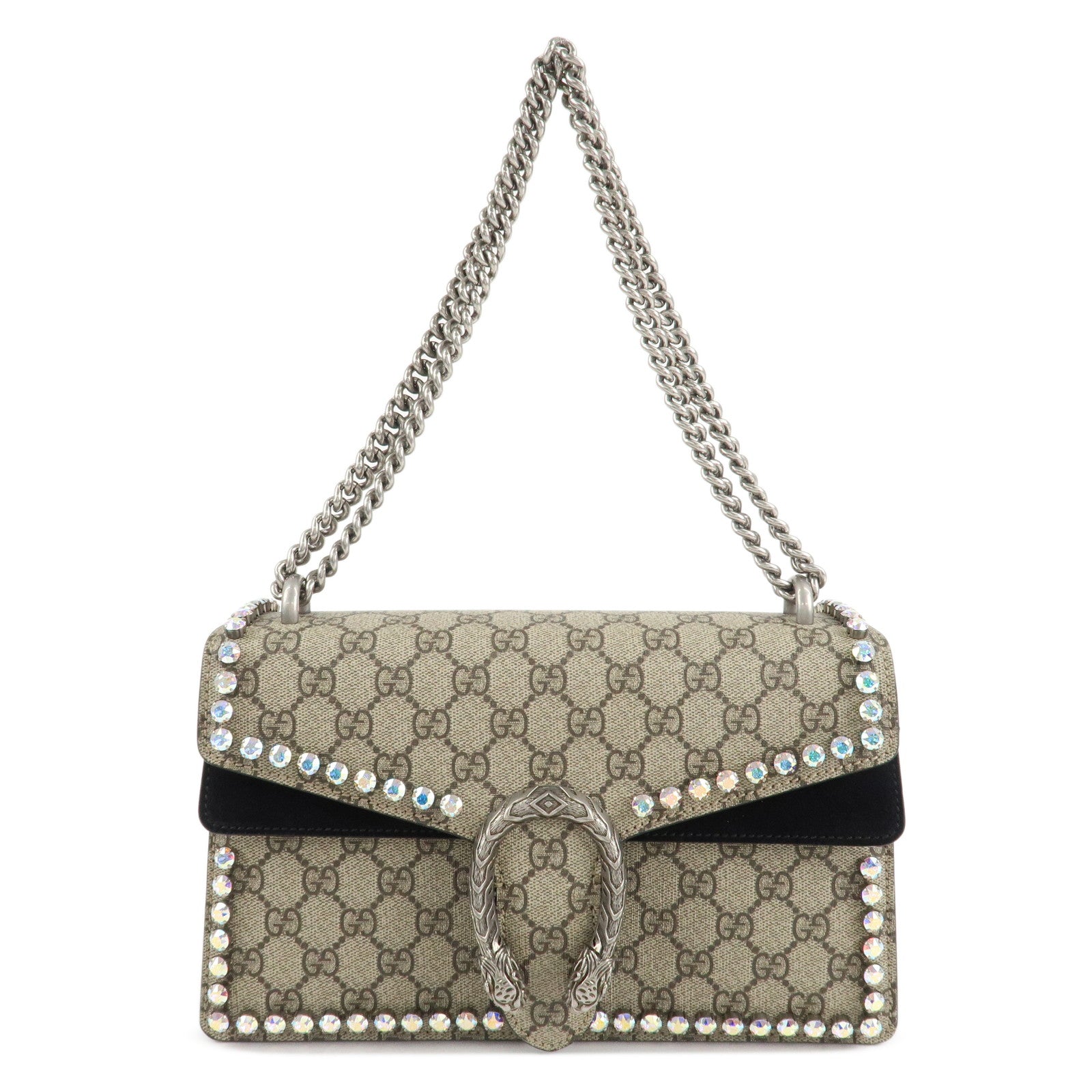 GUCCI-Dionysus-GG-Supreme-Suede-Crystal-Bijou-Shoulder-Bag-400249