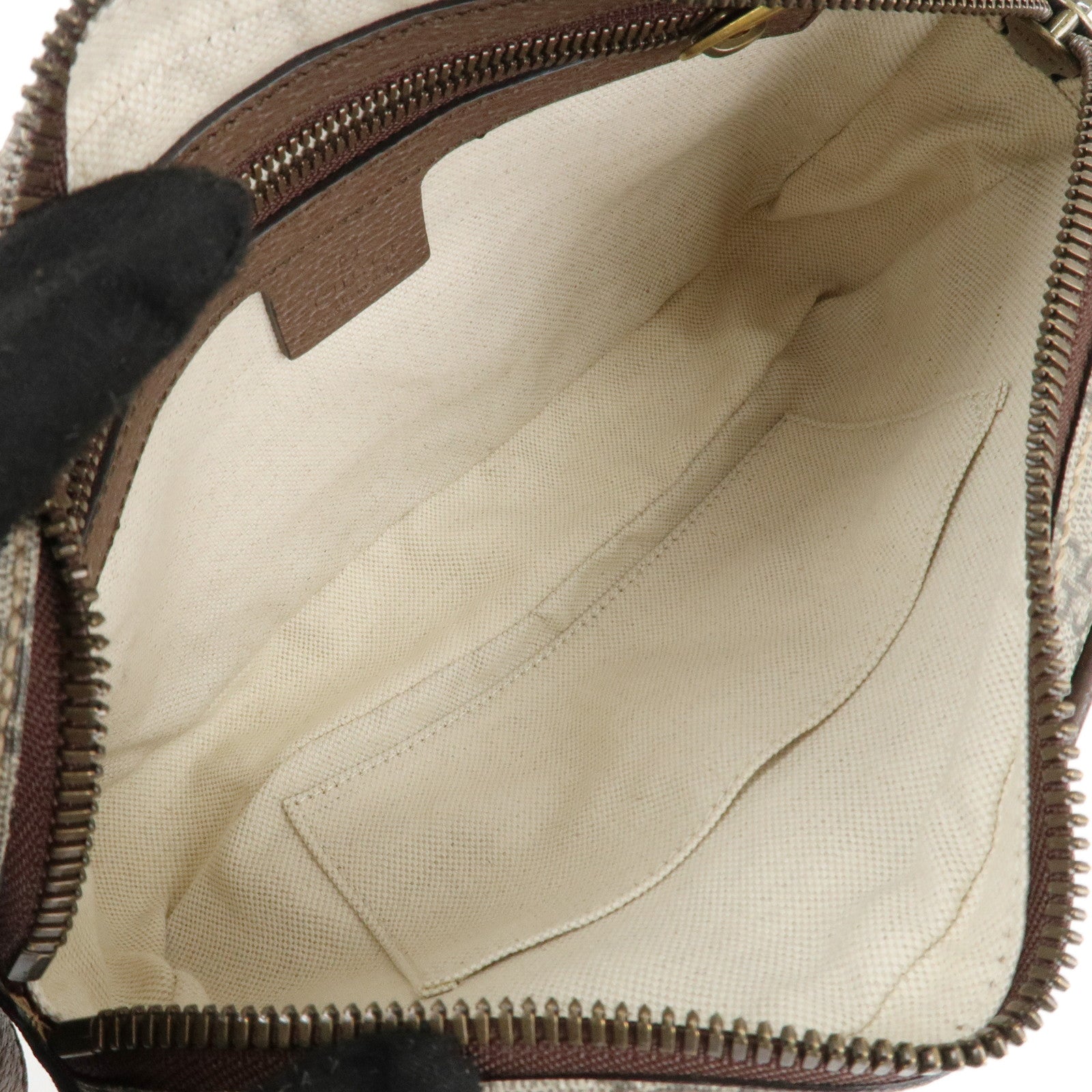 GUCCI Ophidia Sherry GG Supreme Leather Waist Bag 574796 Used