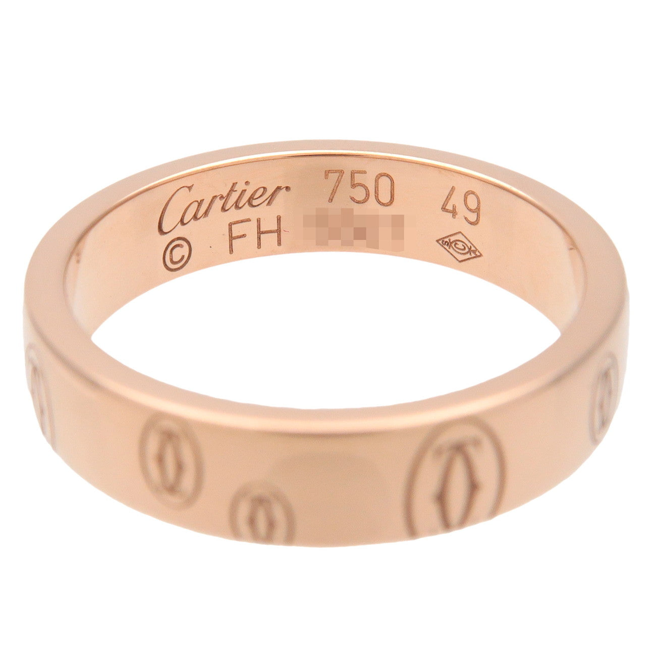 Cartier Happy Birthday Ring K18 750PG Rose Gold #49 US5 EU49 Used