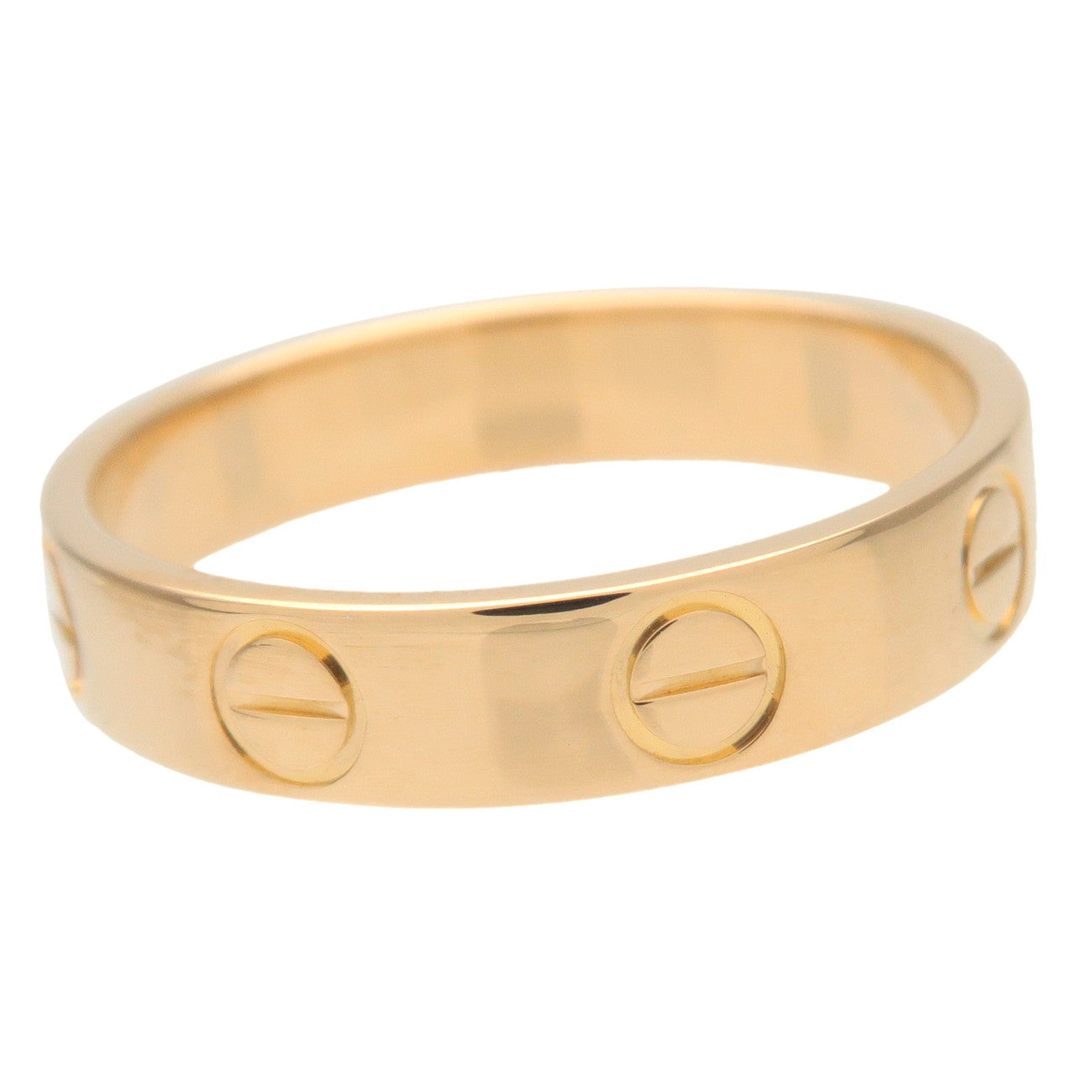 Cartier Mini Love Ring K18YG 750YG Yellow Gold #48 US4.5 EU48 Used