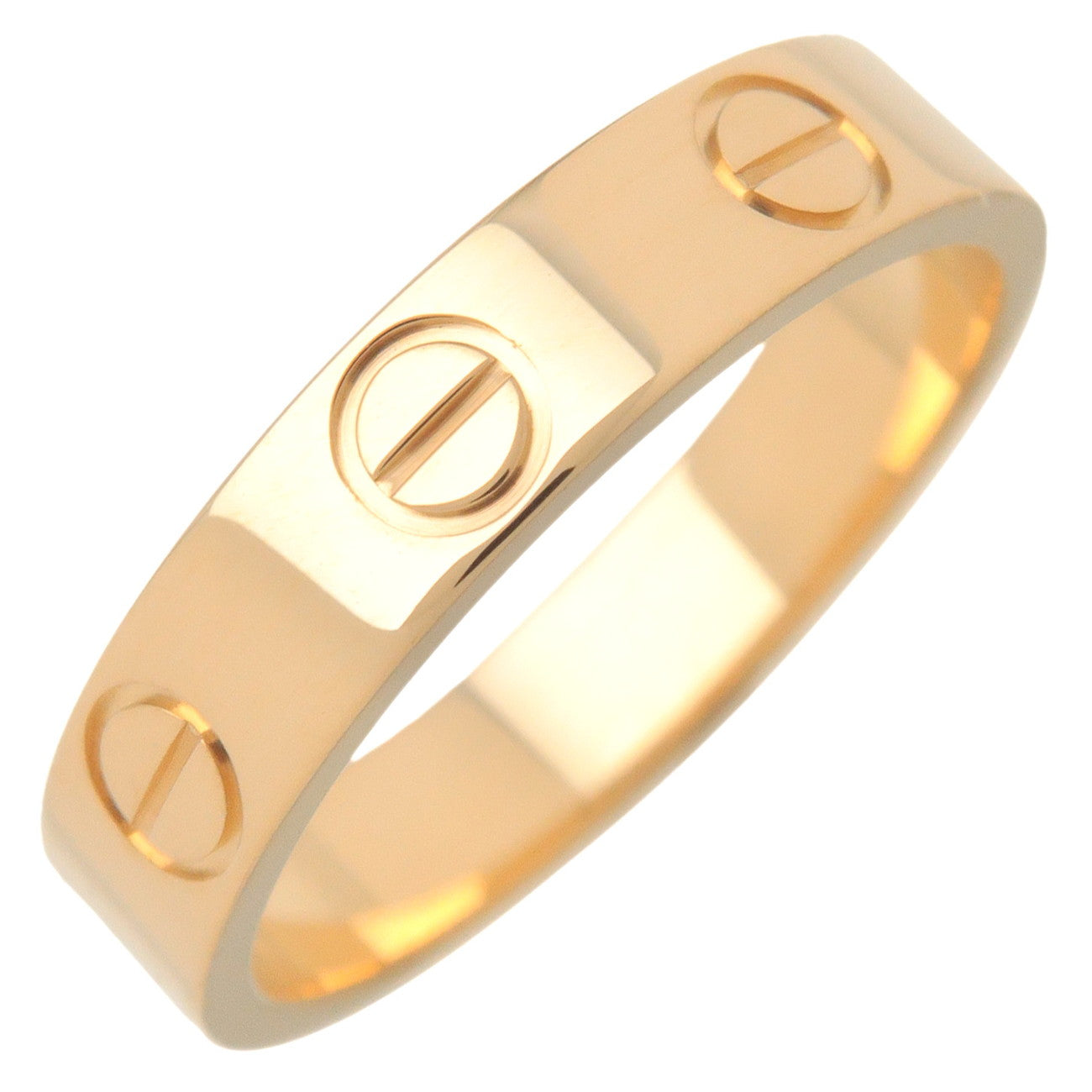 Cartier-Mini-Love-Ring-K18YG-750YG-Yellow-Gold-#47-US4-4.5