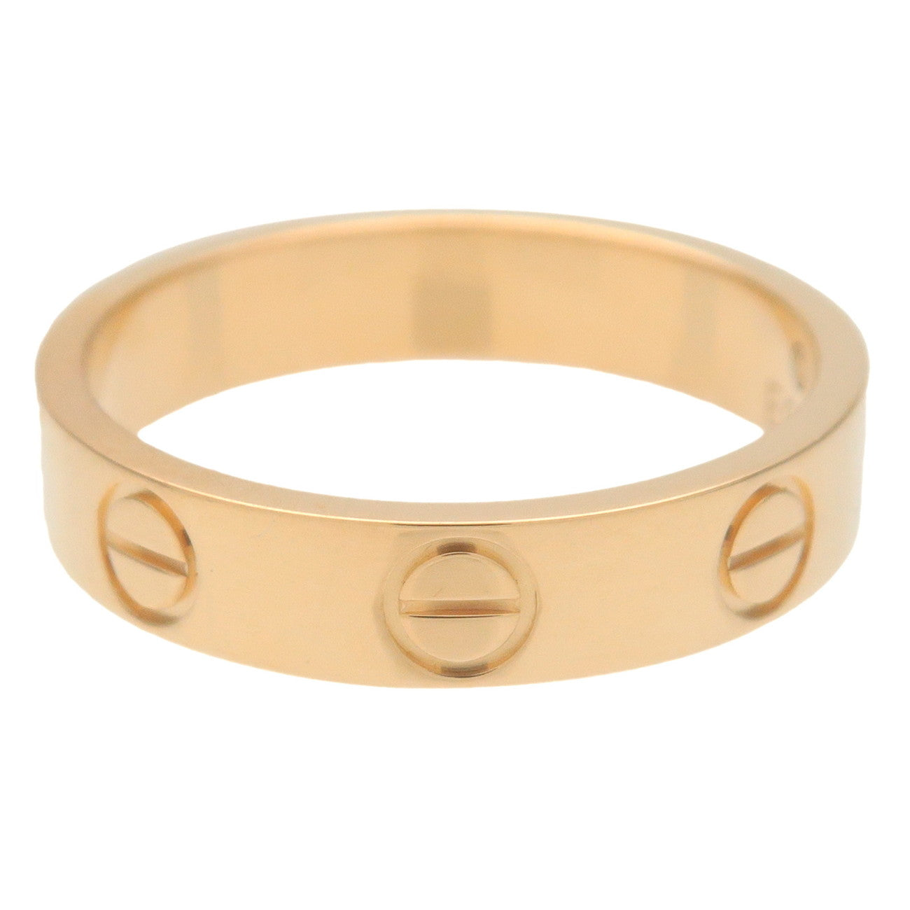Cartier Mini Love Ring K18YG 750YG Yellow Gold #47 US4-4.5 Used