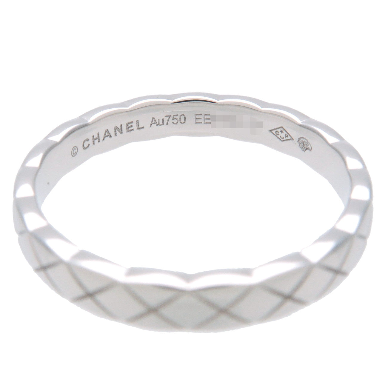 CHANEL Coco Crush Mini Ring K18WG 750WG White Gold #57 US8 Used