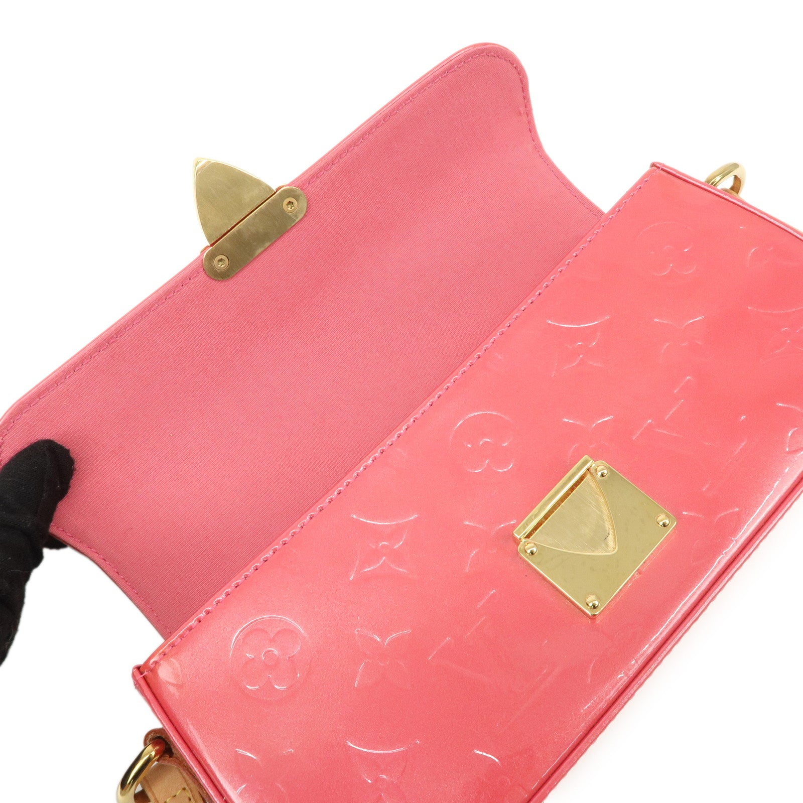 Louis Vuitton Monogram Vernis Malibu Street Hand Bag M9150F Used